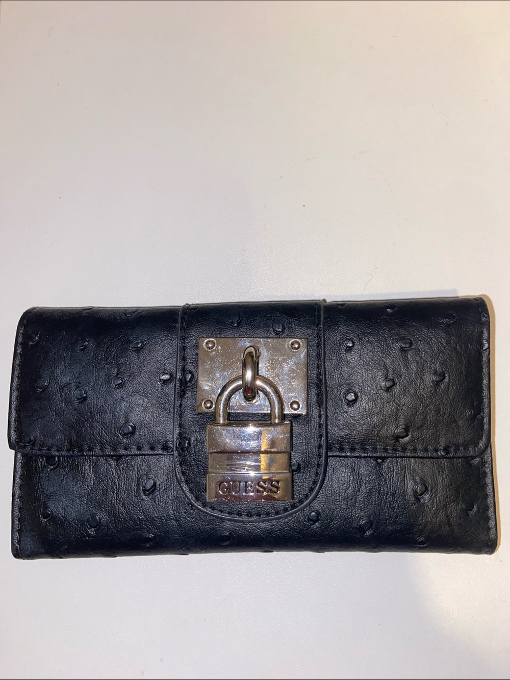 Guess Wallet Black padlock ID & Mini Tumbler key chain&lip balm holder